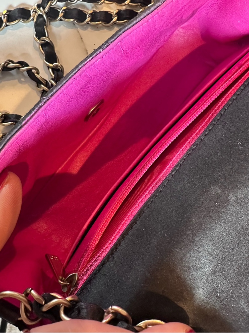 Chanel Mini Black Lambskin Rectangular
Classic Flap Bag - Picture 3 of 6